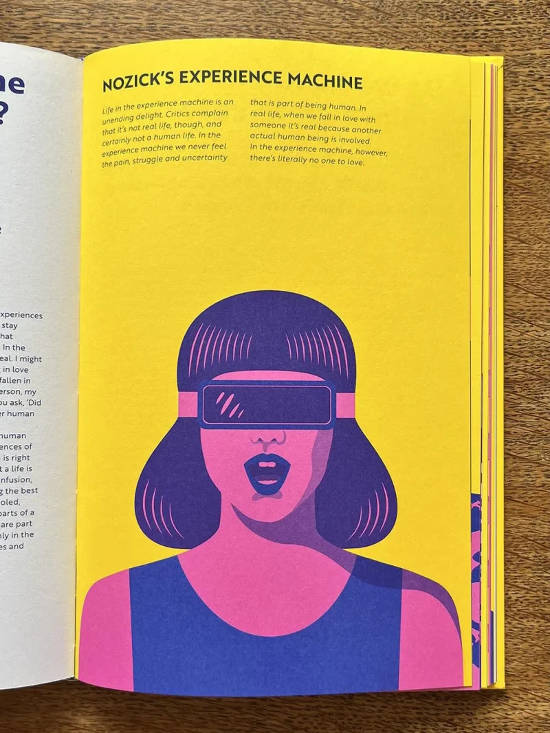 Short Cuts: Philosophy – Experience Machine – illustration by Robert Fiszer