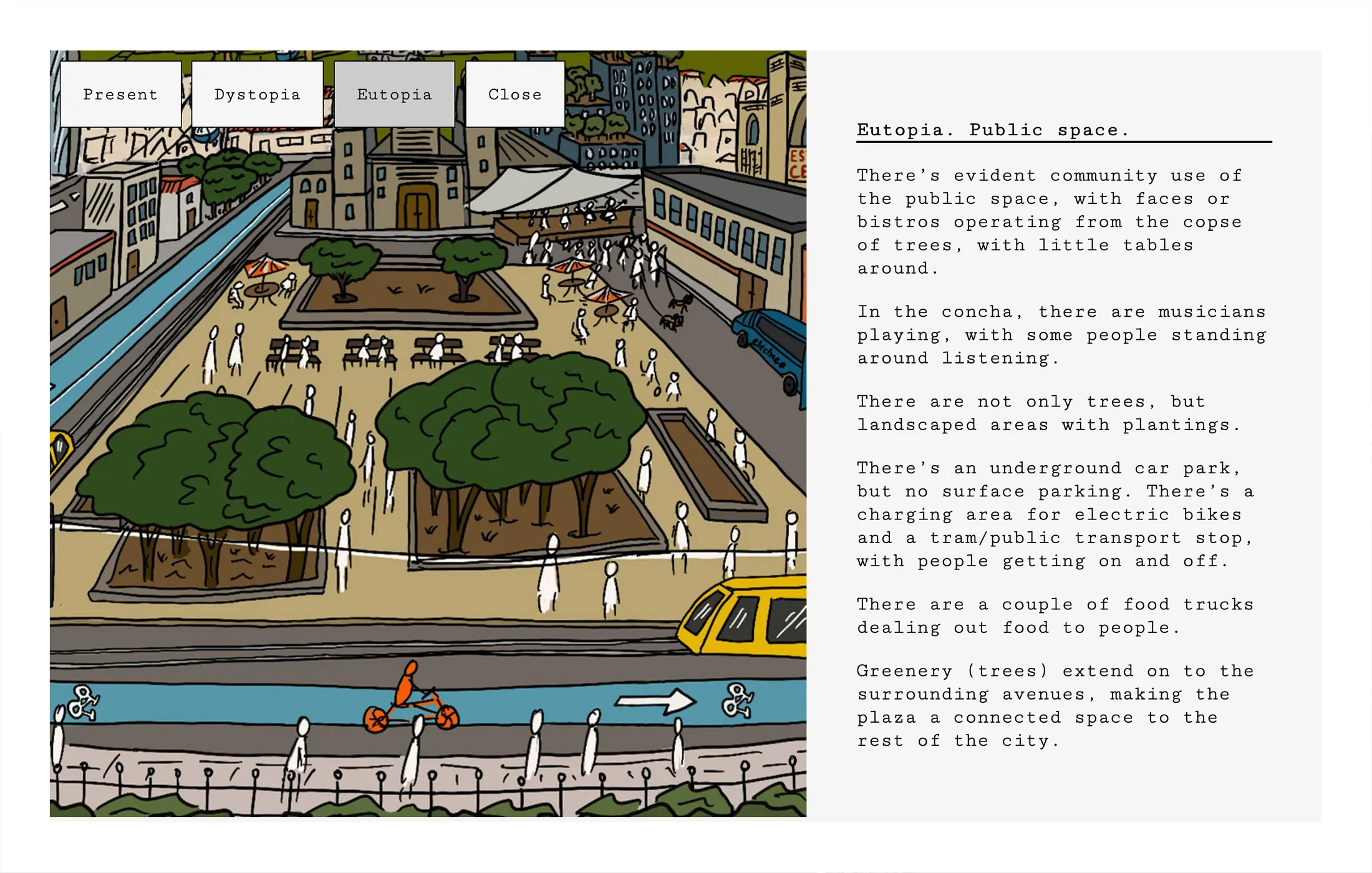 Environmental micro website design for Visions project